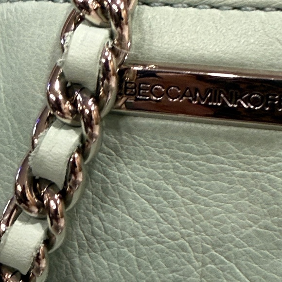 Rebecca Minkoff Mint Swing shoulder bag with silver trim, expandable side zipper - Picture 3 of 8